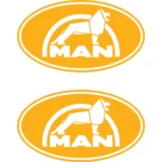 Man Αυτοκόλλητα 90694