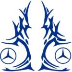 Mercedes Αυτοκόλλητα 90726