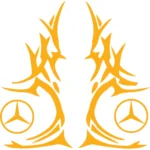 Mercedes Αυτοκόλλητα 90726