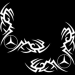 Mercedes Αυτοκόλλητα 90736