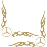 Mercedes Αυτοκόλλητα 90739