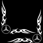 Mercedes Αυτοκόλλητα 90739