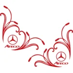 Mercedes Αυτοκόλλητα 90747