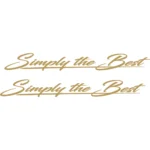 Simply the Best Αυτοκόλλητο 90750-1