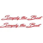 Simply the Best Αυτοκόλλητο 90750-1