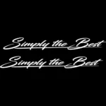 Simply the Best Αυτοκόλλητο 90750-1