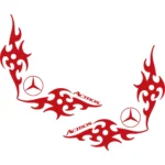 Mercedes Αυτοκόλλητα 90753