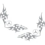 Mercedes Αυτοκόλλητα 90753