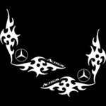 Mercedes Αυτοκόλλητα 90753