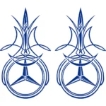 Mercedes Αυτοκόλλητα 90786
