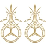 Mercedes Αυτοκόλλητα 90786