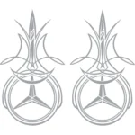 Mercedes Αυτοκόλλητα 90786
