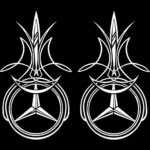 Mercedes Αυτοκόλλητα 90786