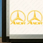 Mercedes Αυτοκόλλητα Φορτηγού 90700 - Κίτρινα (Σετ 2 Τεμαχίων)