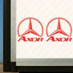Mercedes Αυτοκόλλητα Φορτηγού 90700 - Κόκκινα (Σετ 2 Τεμαχίων)