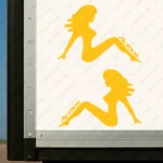 Mercedes Αυτοκόλλητα Φορτηγού 90724 - Κίτρινα (Σετ 2 Τεμαχίων)