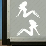 Mercedes Αυτοκόλλητα Φορτηγού 90724 - Λευκά (Σετ 2 Τεμαχίων)