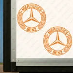 Mercedes Αυτοκόλλητα Φορτηγού 90767 - Πορτοκαλί (Σετ 2 Τεμαχίων)