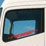Scania Αυτοκόλλητα Παραθύρων Φορτηγού 90185 - Κόκκινα (Σετ 2 Τεμαχίων)