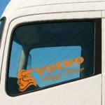 Volvo Αυτοκόλλητα Παραθύρων Φορτηγού 90426 - Πορτοκαλί (Σετ 2 Τεμαχίων)
