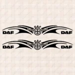Daf Αυτοκόλλητα Παραθύρων Φορτηγού 90591 - Λεπτομέρεια Σχεδίου
