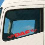 Daf Αυτοκόλλητα Παραθύρων Φορτηγού 90597 - Κόκκινα (Σετ 2 Τεμαχίων)