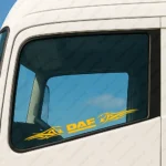 Daf Αυτοκόλλητα Παραθύρων Φορτηγού 90598 - Κίτρινα (Σετ 2 Τεμαχίων)