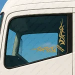 Daf Αυτοκόλλητα Παραθύρων Φορτηγού 90613 - Χρυσά (Σετ 2 Τεμαχίων)