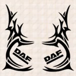 Daf Αυτοκόλλητα Παραθύρων Φορτηγού 90625 - Λεπτομέρεια Σχεδίου