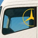 Mercedes Αυτοκόλλητα Παραθύρων Φορτηγού 90727 - Κίτρινα (Σετ 2 Τεμαχίων)