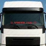 Volvo Αυτοκόλλητο Παρμπρίζ Φορτηγού 90436-1 - Κόκκινο