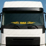 Daf Αυτοκόλλητο Παρμπρίζ Φορτηγού 90598-1 - Κίτρινο