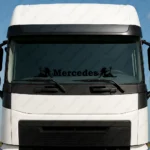 Mercedes Αυτοκόλλητο Παρμπρίζ Φορτηγού 90713-1 - Μαύρο