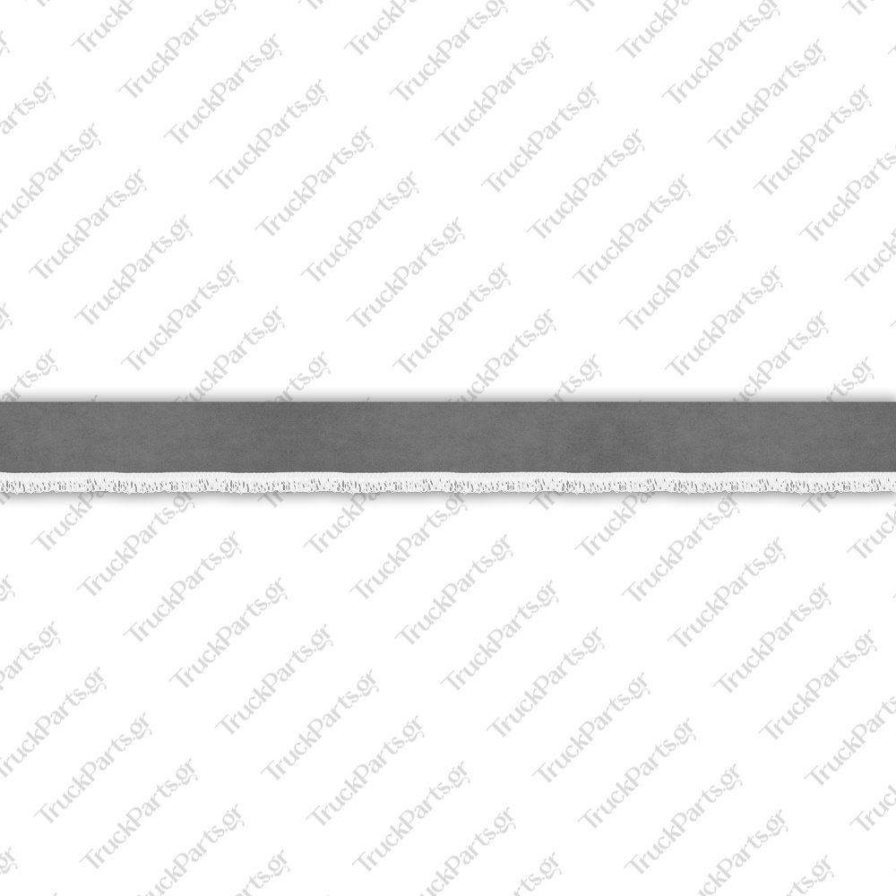 truck-windshield-pelmet-alcantara-grey-with-white-fringe-4cm-design-6 Man Κουρτινάκι Παρμπρίζ – Αλκαντάρα, Γκρι με Κρόσι 4 cm – Σχέδιο 6 - Image 1